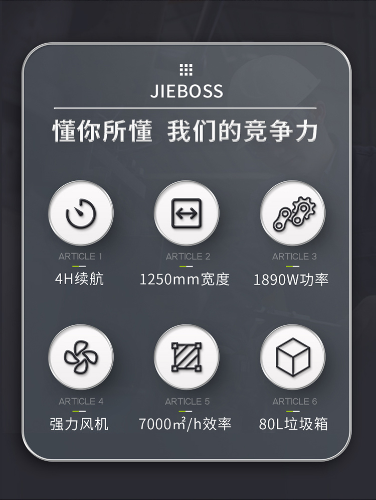 潔博士電動掃地車JIEBOSS-1250